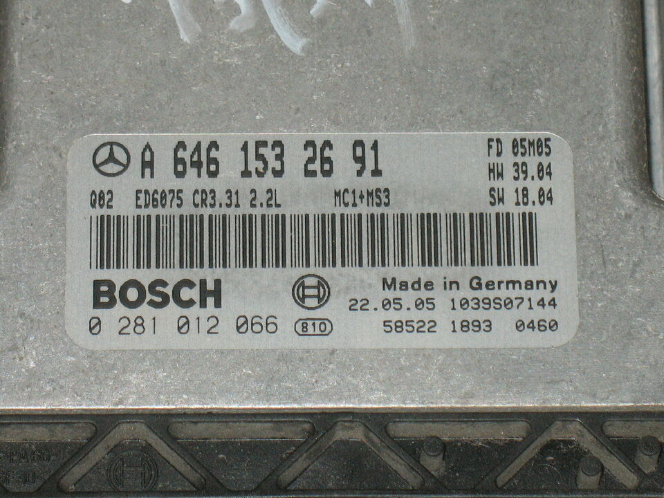 Mercedes vito Viano W639 0281012066 A6461532691 EDC16C2 7.31