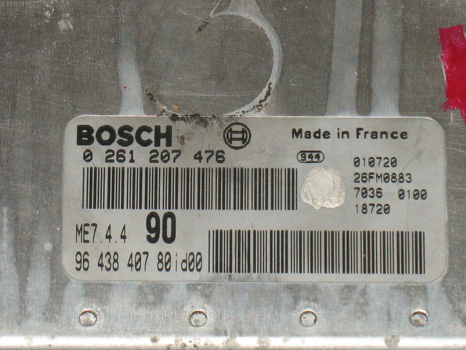ECU CITROEN XSARA 1.6 16V 0261207476 9643840780 ME7.4.4