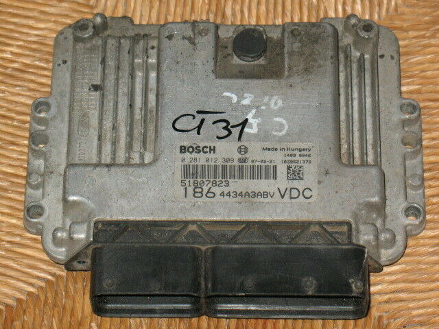 ECU FIAT MULTIPLA 1.9 JTD 0281012309 51807823 EDC16.C39