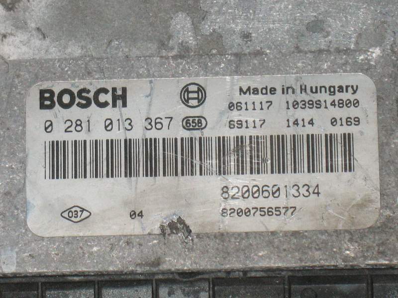 ECU RENAULT MEGANE 1.9 DCI 0281013367,8200601334