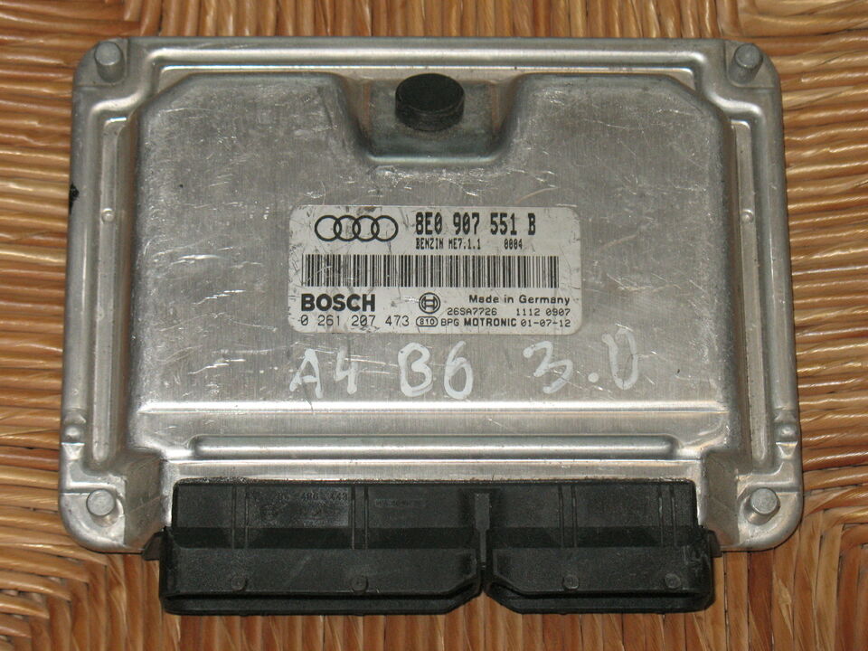 ECU Audi A4 3.0 V6 8E0907551B 0261207473 ME7 1.1 8E2 B6 2000>06