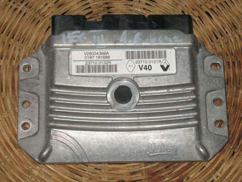 ECU RENAULT MEGANE 1.6 PETROL 237100132R V29004369A