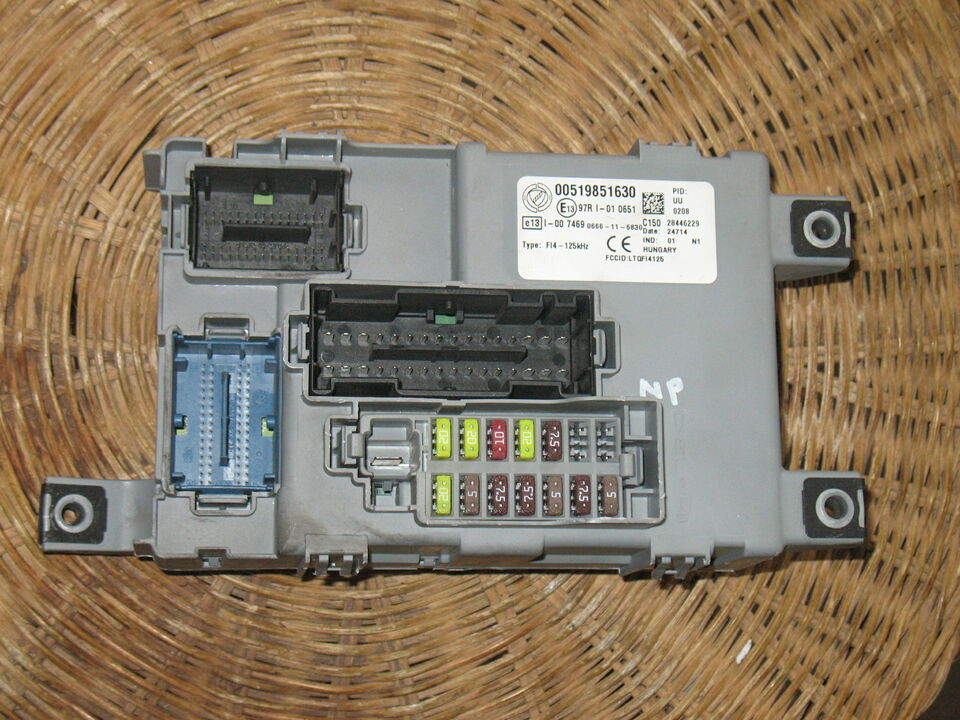 Body computer fiat panda bsi 00519851630 519851630 blu