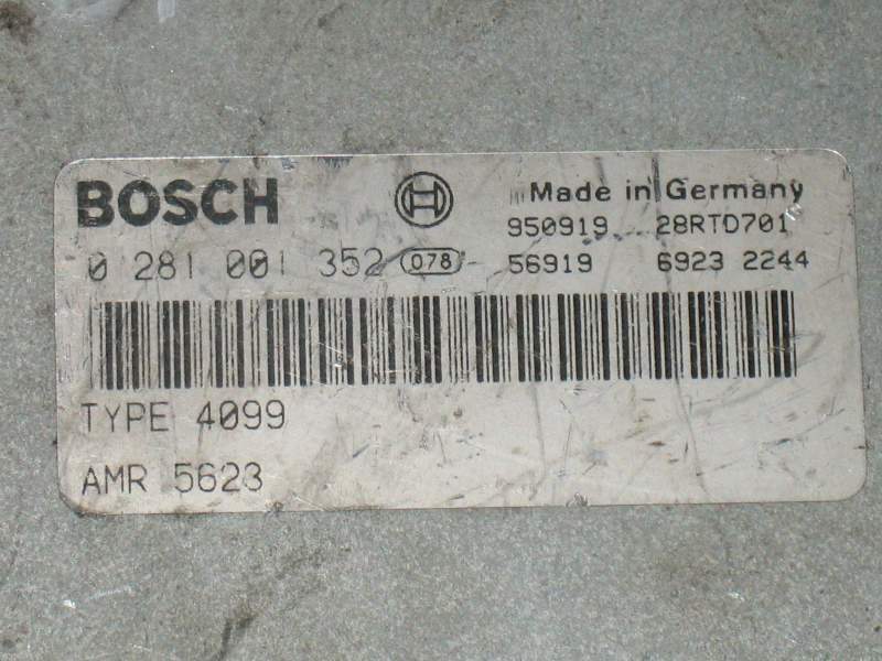 ECU Land Rover Discovery I 2.5 TDI 300TDi Bosch 0281001352 92-97 EDC 1.3.1 MSA 11-10.16