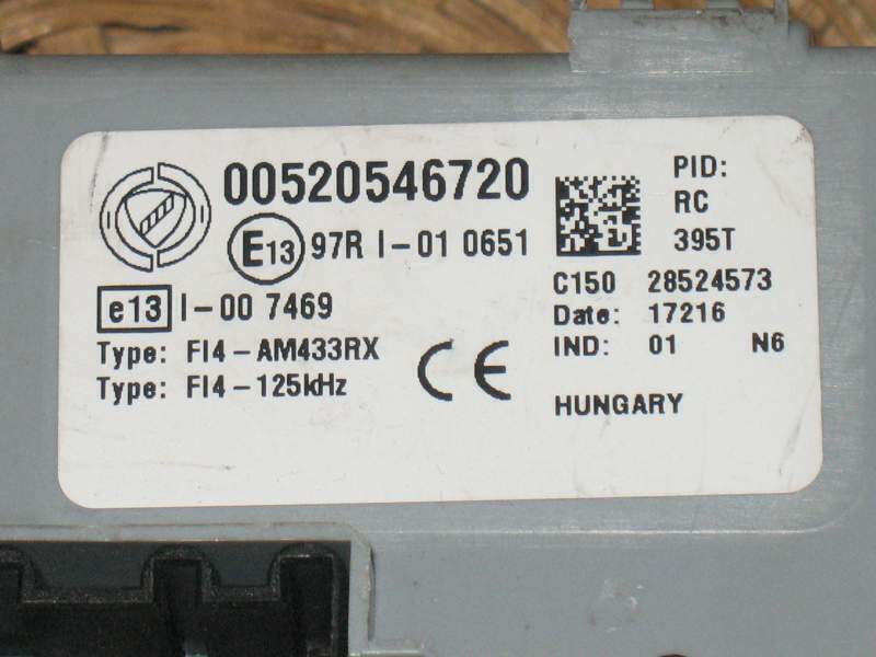 BODY FIAT 500 1.2 00520546720 520546720 BLU FI2-AM433RX BLU