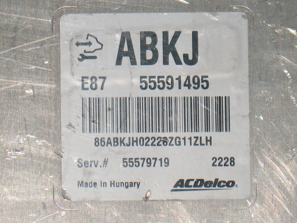 Ecu centralina opel astra meriva 55591495 e87 ABKJ