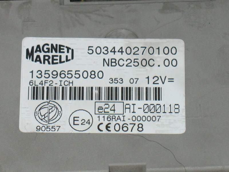 ECU Fiat Ducato BOXER 1359655080 503440270100 2006-2012