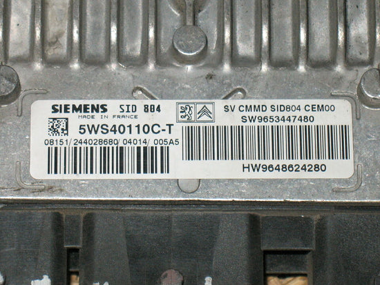 ECU CITROEN C3 1.4 HDI SIEMENS 5WS40110CT SW 9653447480