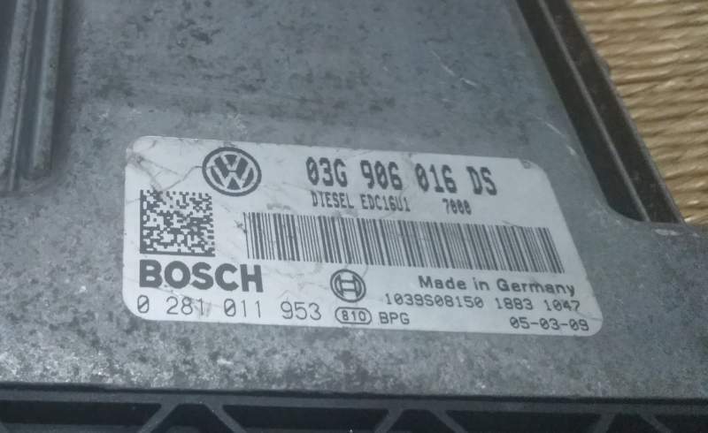 Ecu centralina skoda octavia 2.0 0281011953 03g906016ds EDC 16U1-5.41