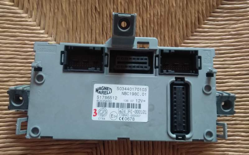 Ecu body computer fiat bravo 1.6 51786512 503440170103
