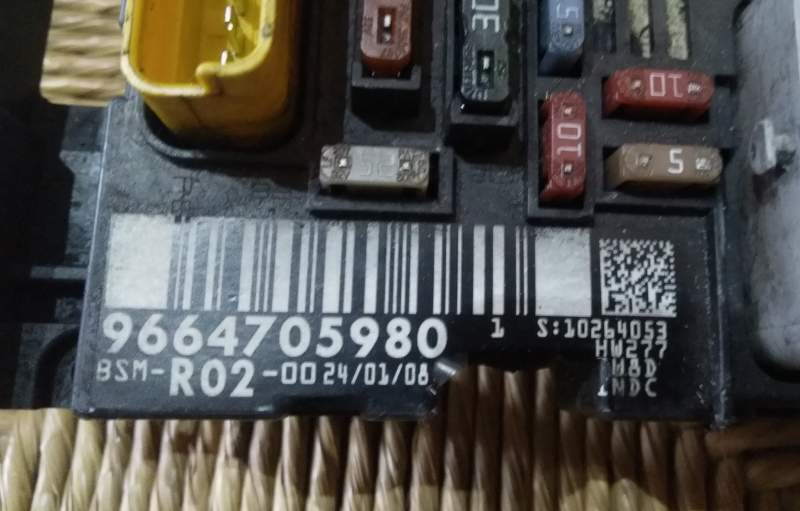 ECU UNITA DI CONTROLLO Peugeot Citroen 9664705980 BSM R02-00