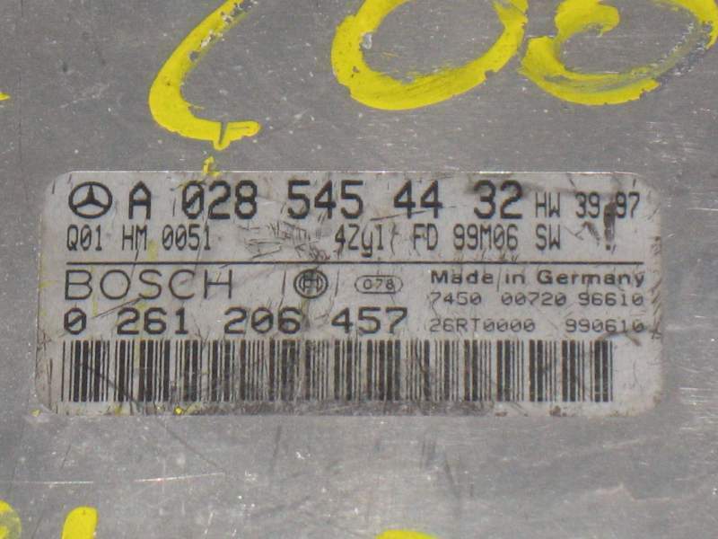 ECU MERCEDES CLK C200 C300 W208 A208 C208 0261206457 A0285454432 ME 2.1