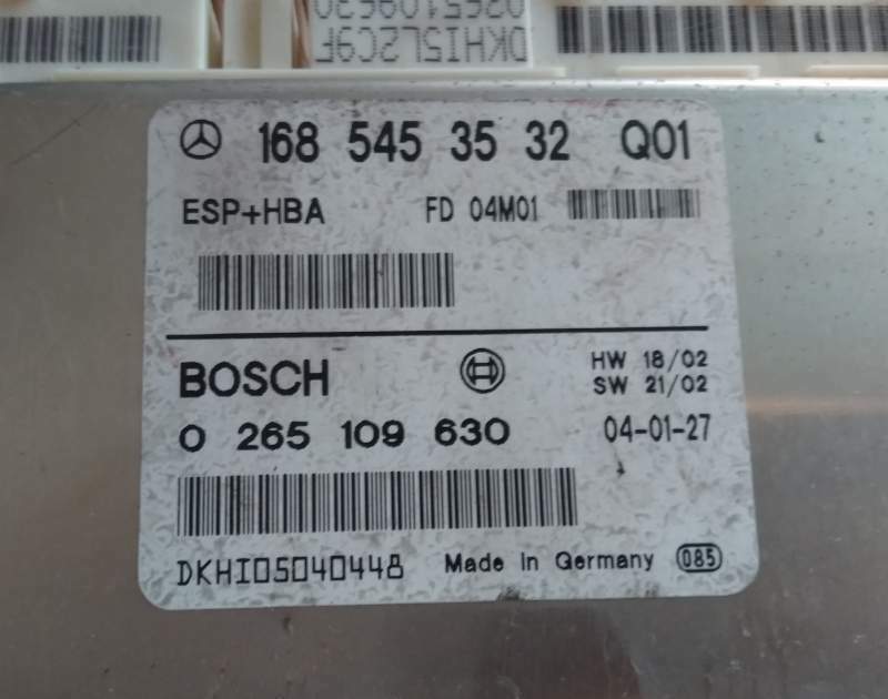 ECU MERCEDES ESP HBA 0265109630 1685453532 Q01