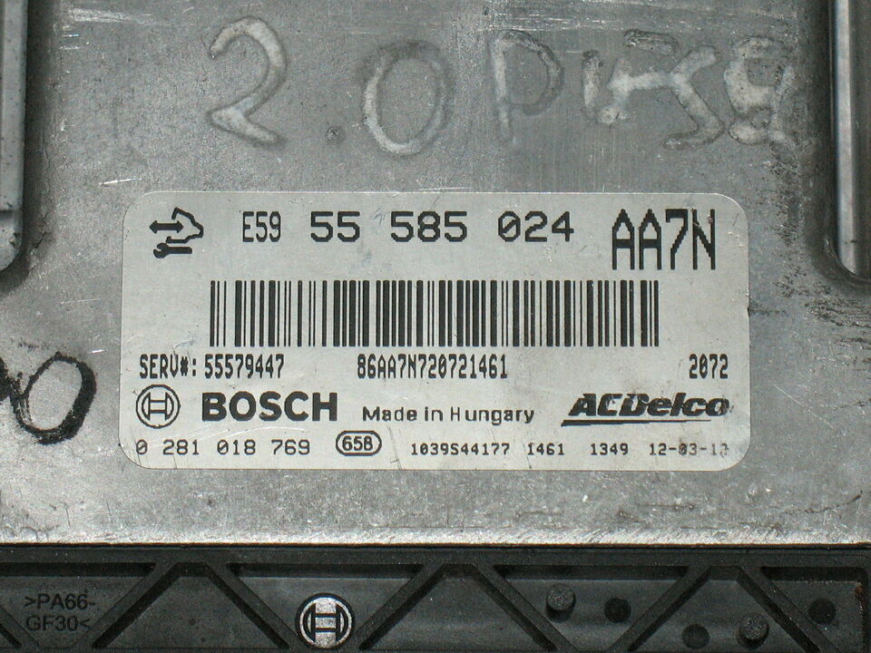 ECU OPEL ASTRA J 2.0 CDTI 0281018769 ACDelco 55585024 AA7N EDC17C59