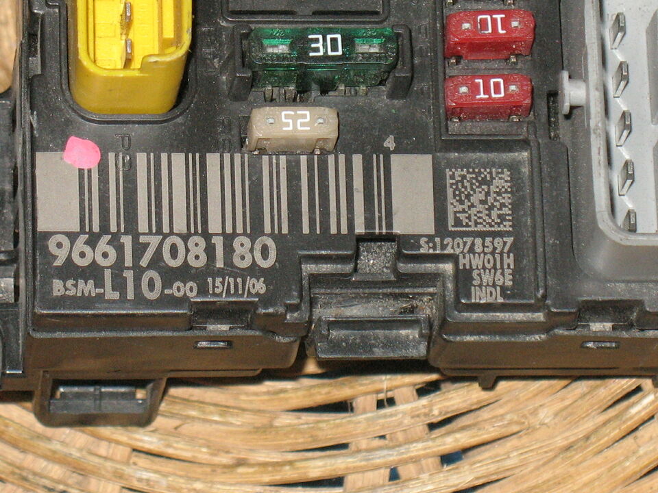 BSM peugeot 207 9661708180 BSM L10-00