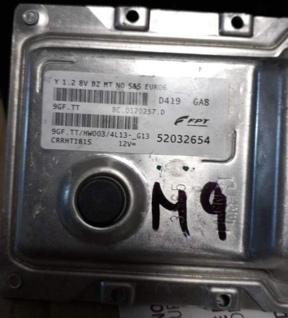 ECU LANCIA YPSILON 1.2V EURO6 52032654 - 9GF.TT HW003 gas