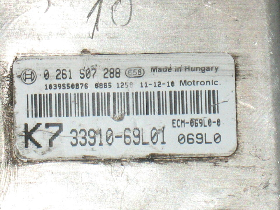 SUZUKI SWIFT Box-k12b-1453217 0261S07288 33910-69L01 ME 17.9.6