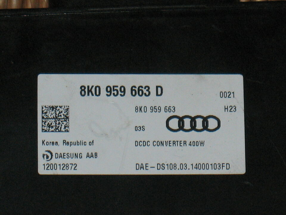 Ecu stabilizzatore di tensione 8k0959663d 120012872