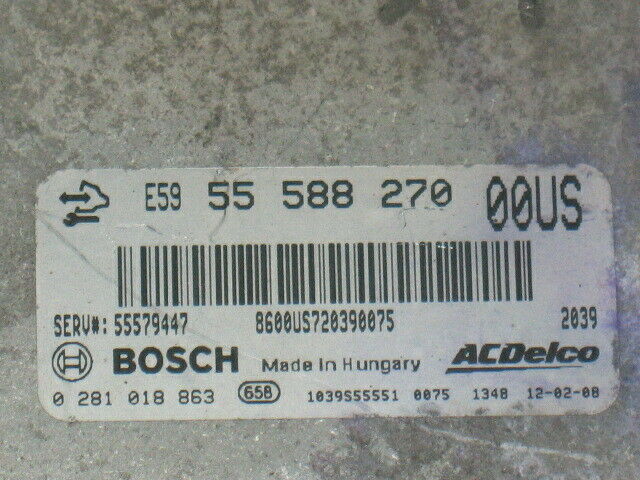 ECU OPEL CORSA D 1.3 0281018863 55588270 55579447 EDC 17C59-1.15