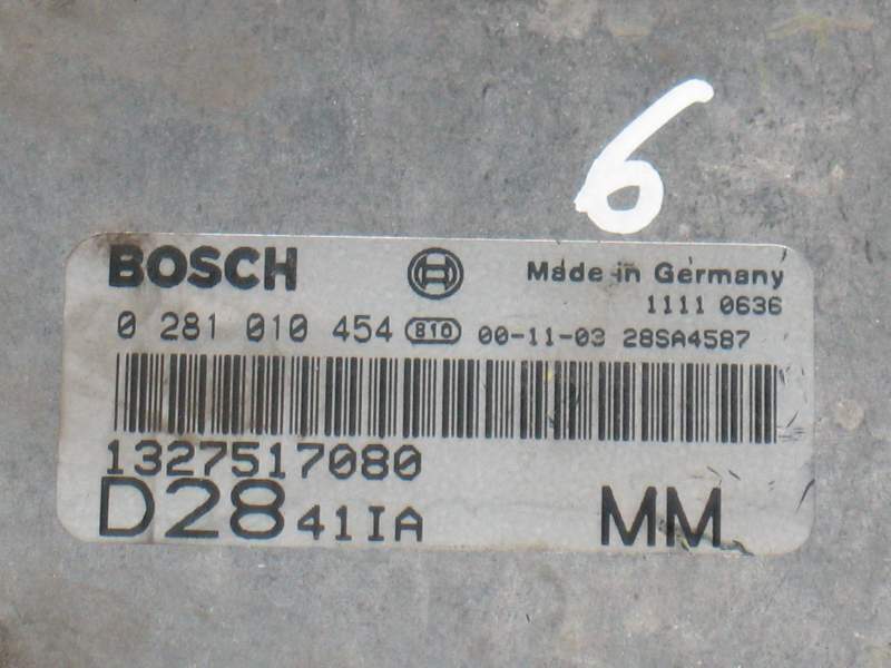 ECU FIAT DUCATO 2.8 0281010454 1327517080 EDC15C7 2.22 D28