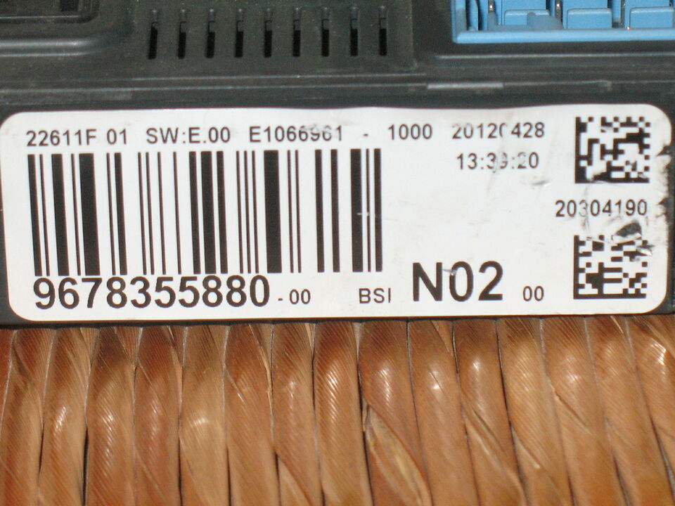 PEUGEOT 208 1.4 12>19 Diesel SW:E00 BSI N02-00 9678355880 BODY