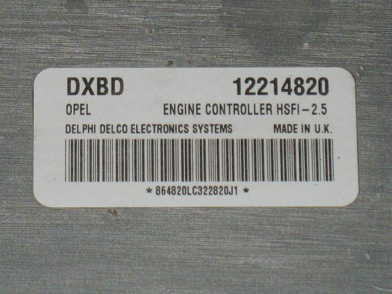 Ecu opel corsa Z16SE delco 12214820 dxbd 12214820dxbd hsfi 2.5