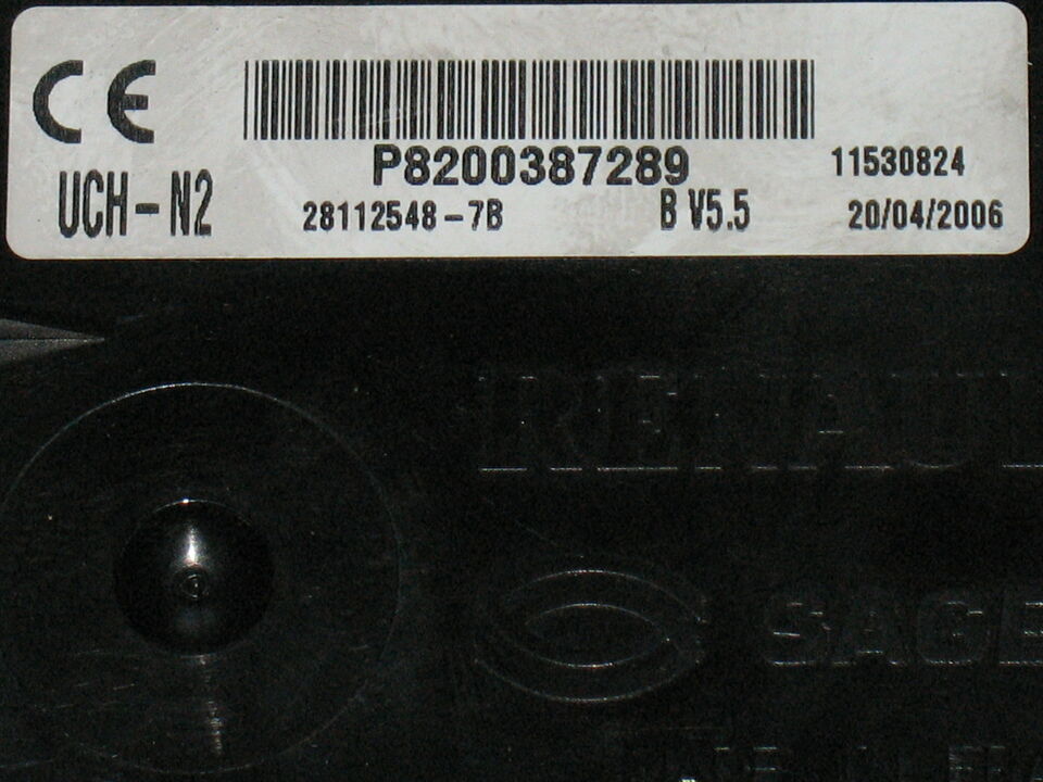 Bsi renault clio sagem uch-n2 P8200387289 281125487b