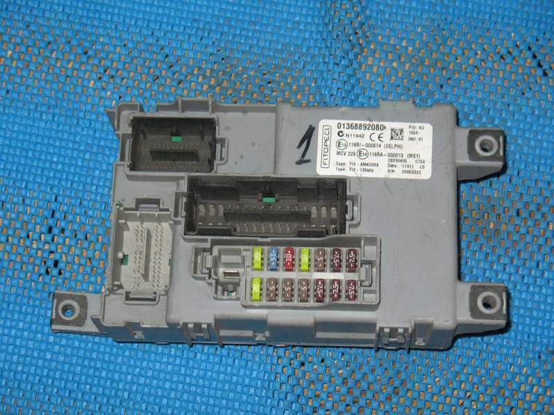 Ecu body computer fiat fiorino 1.2 , 1.3 01368892080 28290405