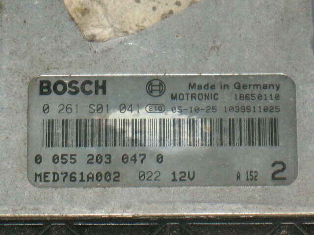 ECU ALFA ROMEO 0261S01041 MED761A002 022 12V 0 055 203 047 0