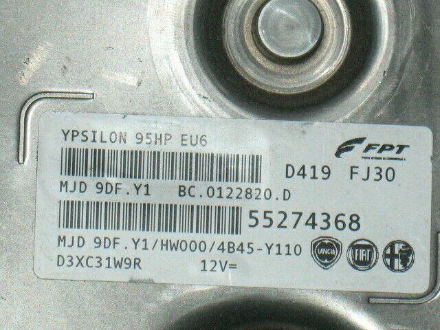 ECU LANCI YPSILON 95HP EU6 55274368 MJD 9DF.Y1 HW000 D419 FJ30