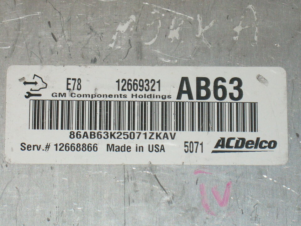 CENTRALINA OPEL MOKKA 1.4 2012 CODICE 12669321 ACDelco e78 AB63