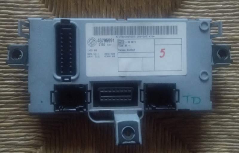 Body computer fiat punto (188) 46795991 0051438