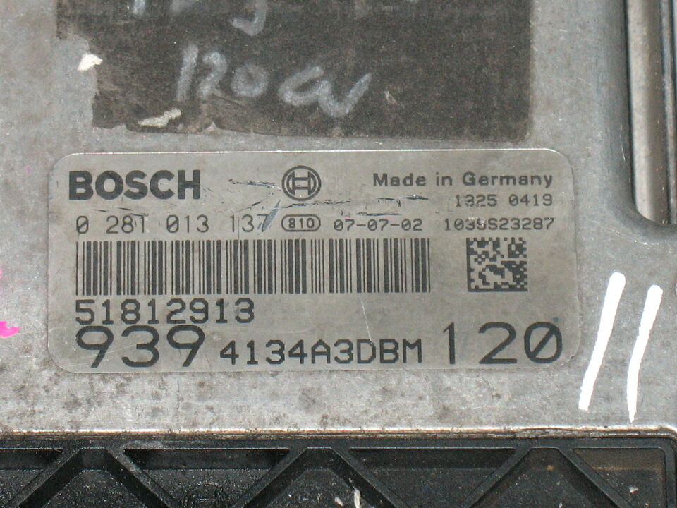 ECU ALFA ROMEO 159 1.9 120 CV 0281013137 51812913 EDC 16C39-5.65