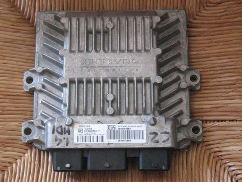 ECU CITROEN C2 1.4 HDI SID806 5WS40285E-T 9663483180 9653461880