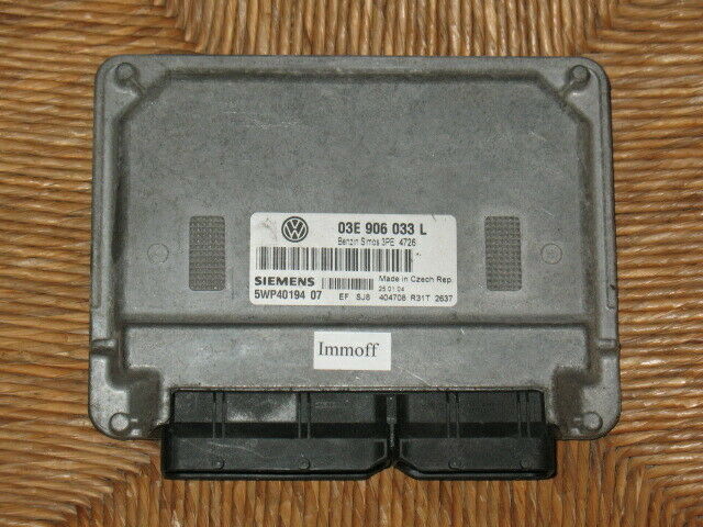 ECU VW POLO 03E906033L 5WP4019407 5WP4430107 SIMOS 3PE