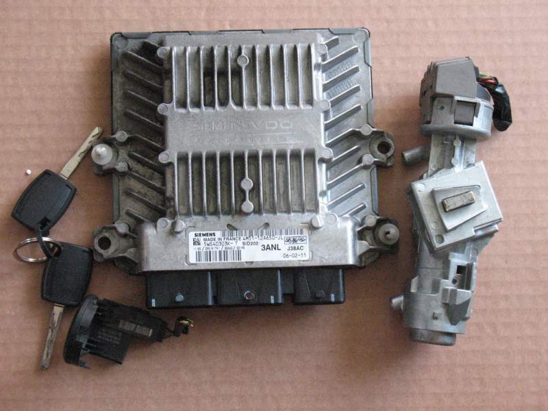 KIT Ford C-Max ECU Siemens SID 202 - 5WS40303JT, 4M5112A650JL