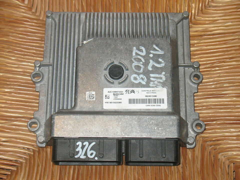 PEUGEOT 2008 ECU A2C156847001 VD56.1 9824615480 hw9815023380