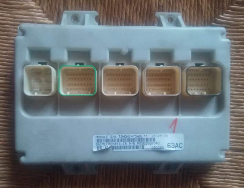 Body computer chrysler voyager 2.8 crd p05026063ac