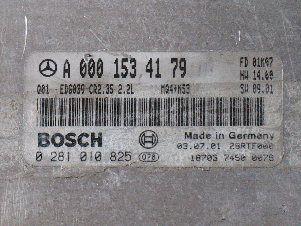 ECU MERCEDES SPRINTER 2.2 0281010825 A0001534179 CR2.35 EDC15C6