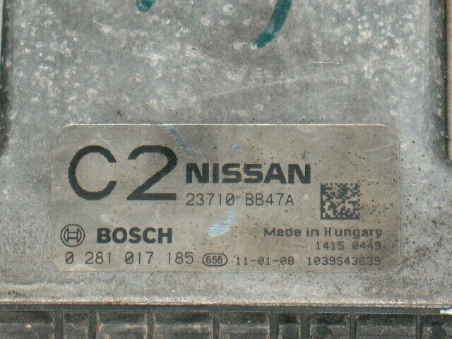 Ecu centralina nissan qashqai 2.0 dci 0281017185 23710bb47a EDC16CP33-8.10