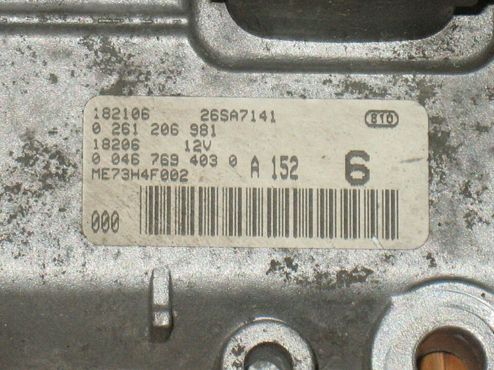 FIAT PUNTO 1.2 BOSCH 0261206981 46769403 ME73H4 F002 PRONTA