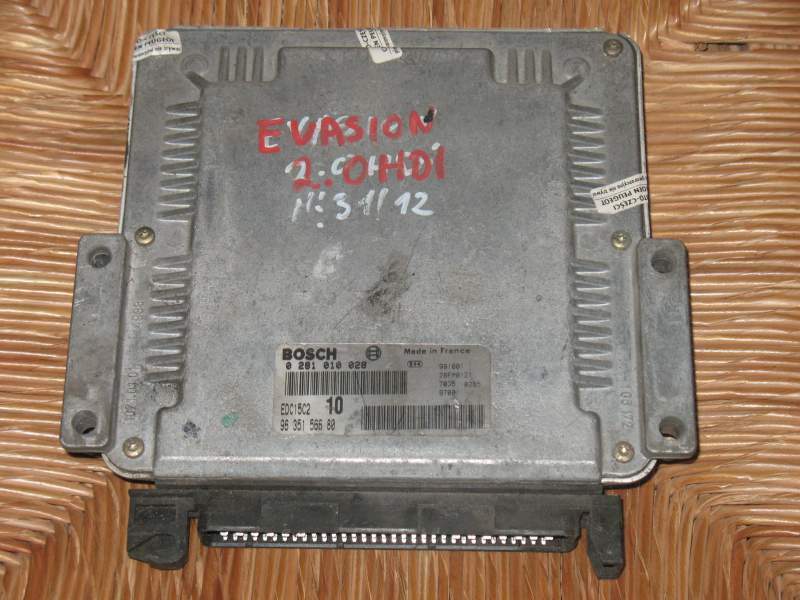 Ecu citroen evasion scudo ulysse 2.0 jtd 0281010028 9635156680 EDC 15C2-3.2
