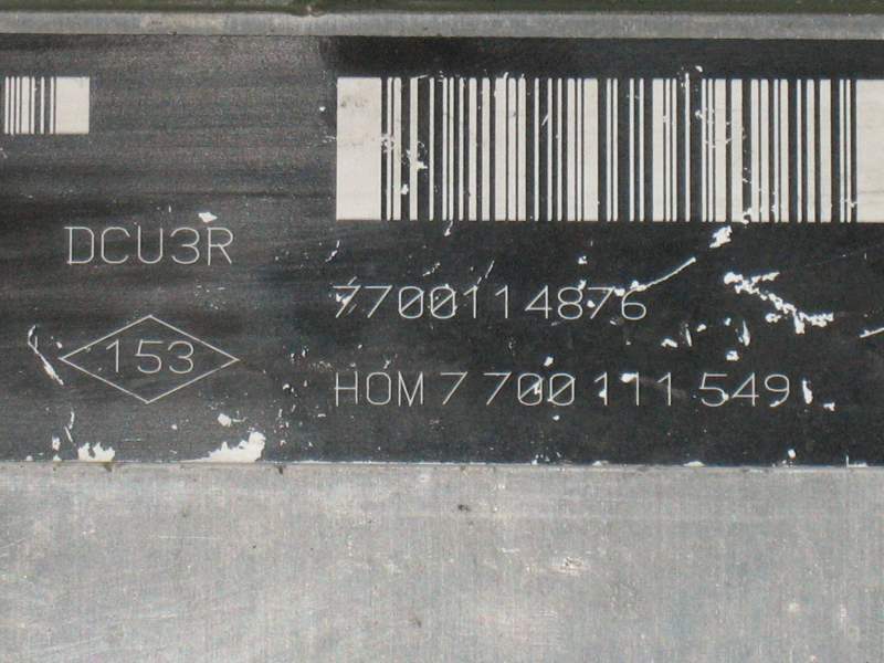 Ecu CLIO KANGOO 1.9 D LUCAS R04010030E 7700114876 7700111549