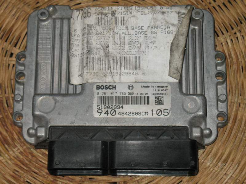 Ecu alfa romeo giulietta 1.6 jtdm 0281017785 51916024 51902994 EDC 16C39-7.33