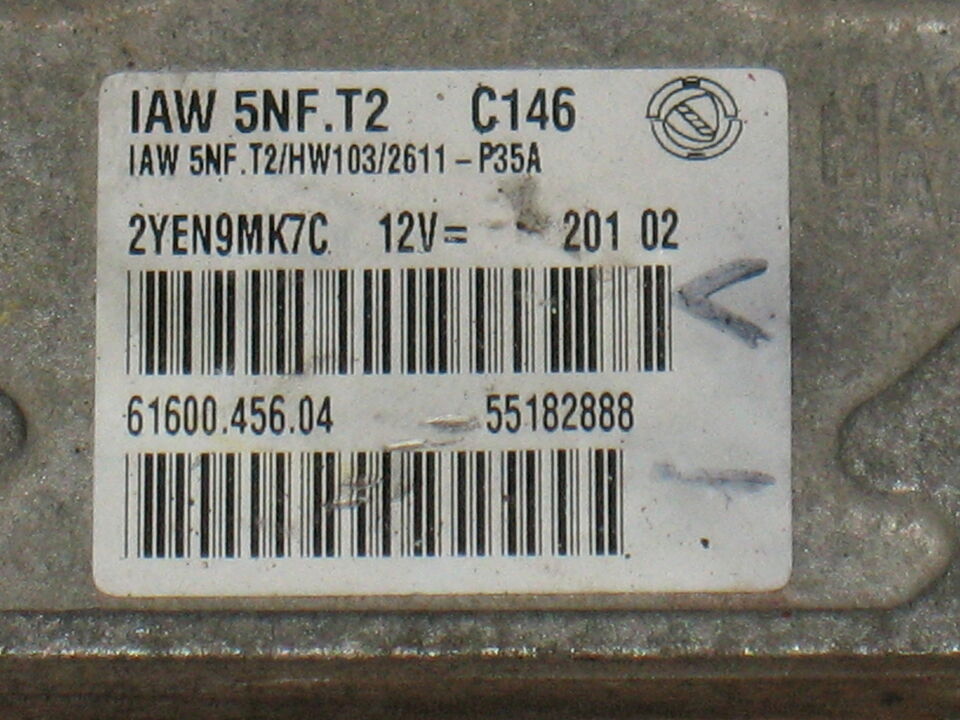 Ecu Fiat Doblo T2 TD 1.6 IAW 5NF.T2 IAW5NFT2 55182888 HW103 55191134