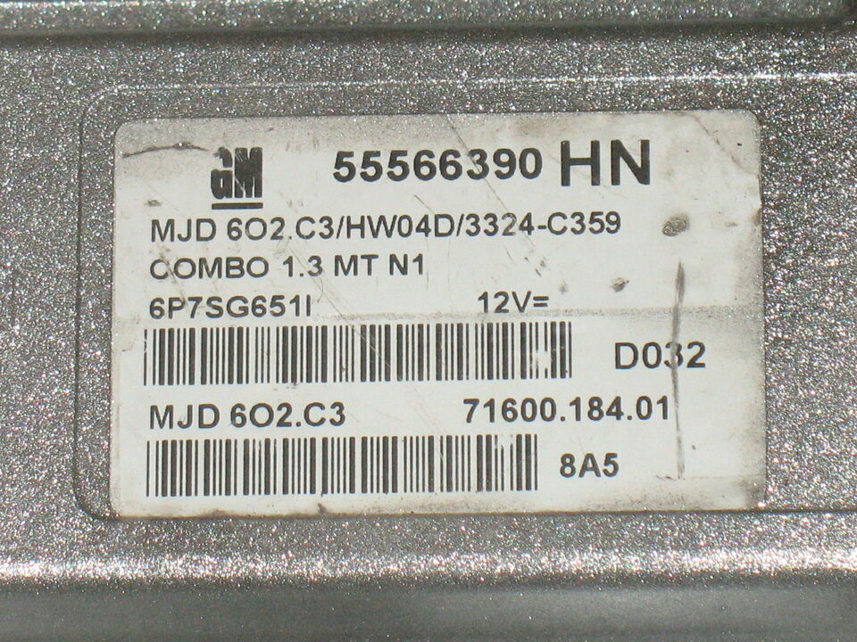 OPEL COMBO 1.3 55566390HN MJD602.C3 MJD602C3 HW04D 3324 C359