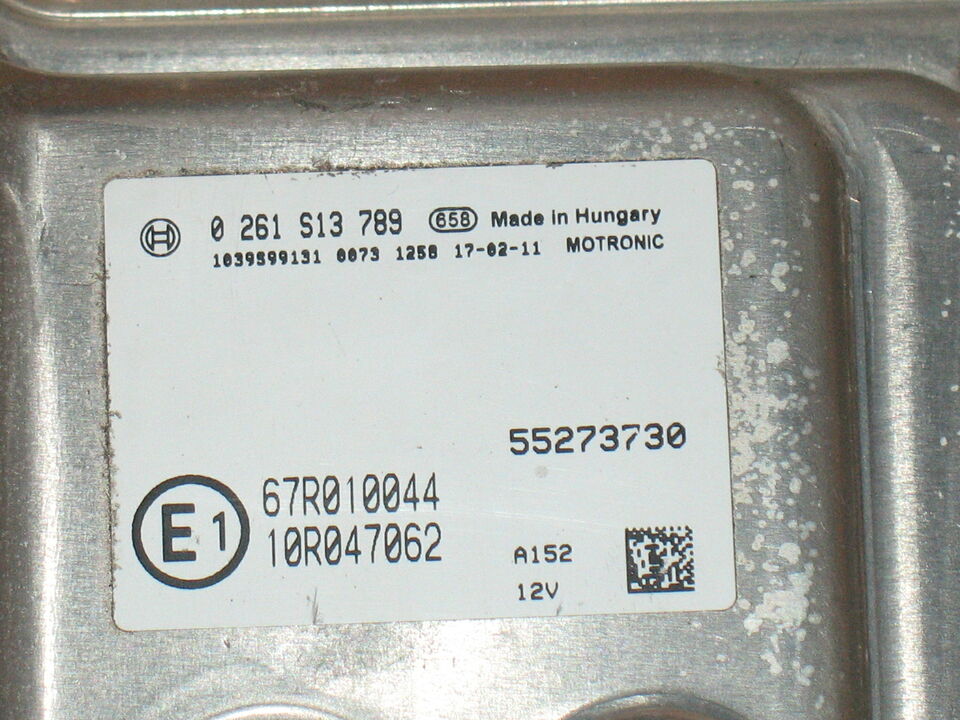 ECU Jeep Renegade 1.4 Turbo 2017 ME17.3.0 55273730 0261S13789