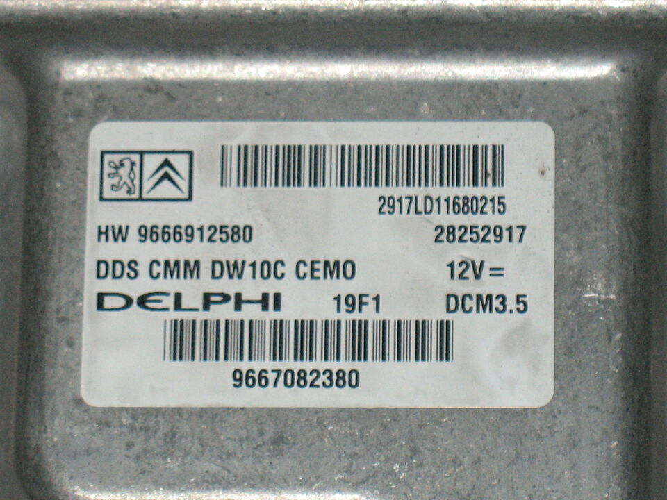 Centralina motore fiat scudo dcm3.5 28252917 9667082380 delphi 9666912580