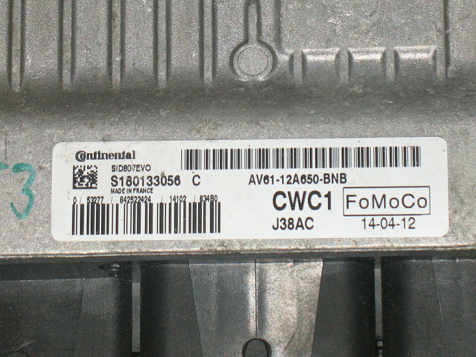 ECU FORD C-MAX FOCUS SID807EVO S180133056C AV61-12A650-BNB CWC1