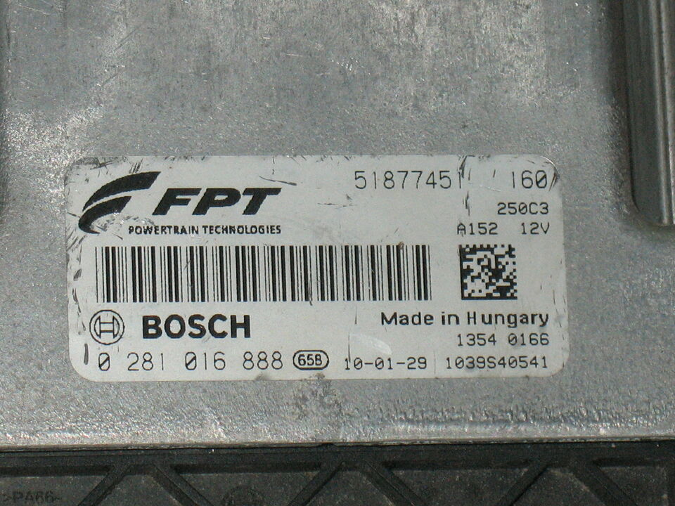 ECU DUCATO BOXER JUMPER 3.0 0281016888 51877451 EDC 17CP52-4.40